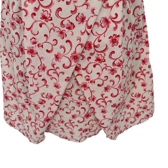 Forever 21 Womens Cream Red Floral Print Sleeveless Fit & Flare Dress Size XS - Picture 3 of 8